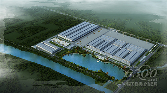 中聯(lián)重科建筑起重機(jī)工業(yè)園俯瞰效果圖