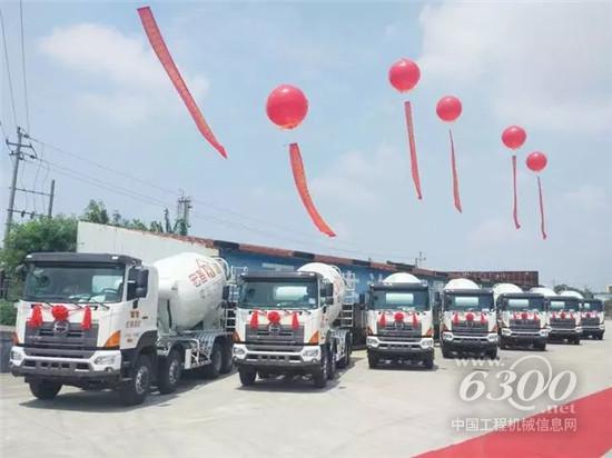 中聯(lián)重科4.0攪拌車批量開赴廣東