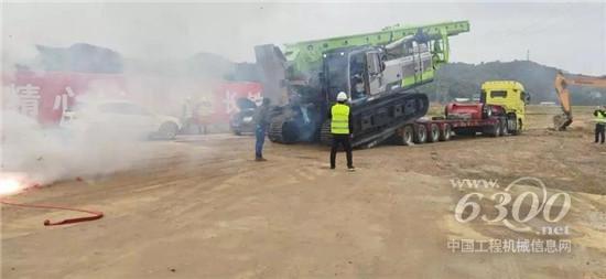 中聯(lián)重科ZR280C-3旋挖鉆機助力常益長鐵路