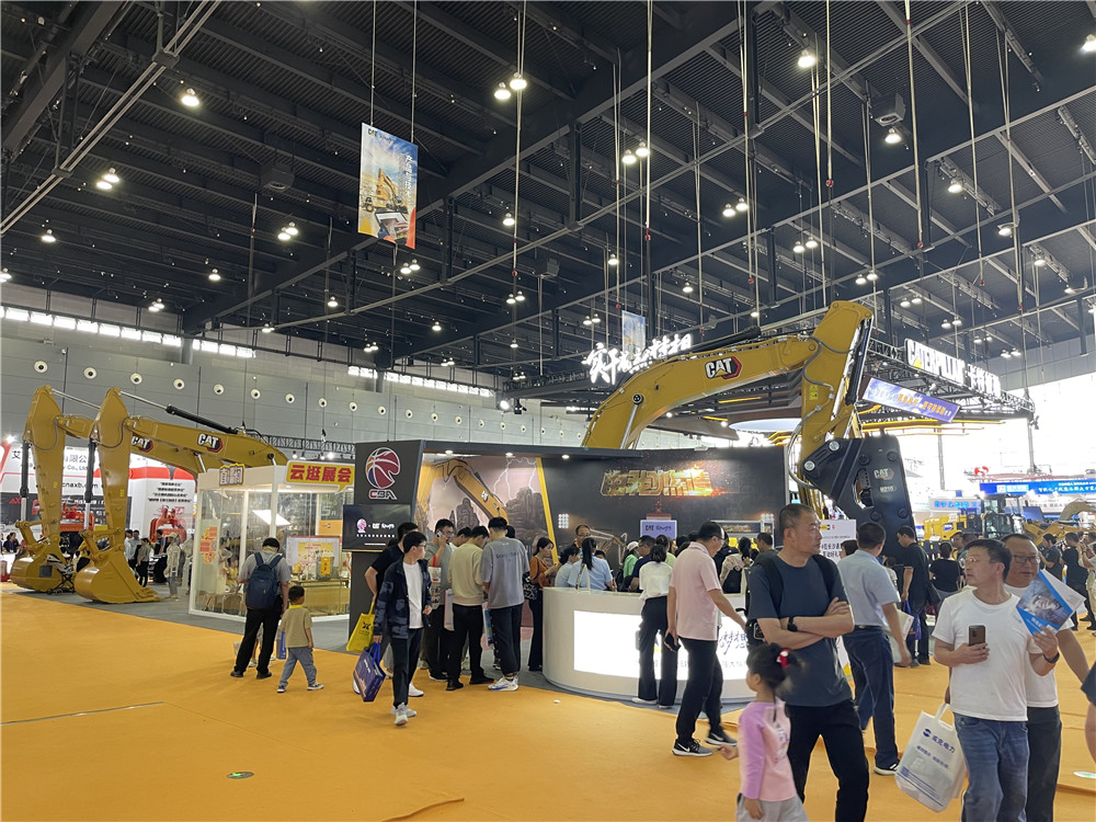 2023長沙國際工程機(jī)械展覽會展臺風(fēng)采：卡特彼勒