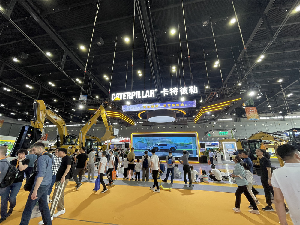 2023長沙國際工程機(jī)械展覽會展臺風(fēng)采：卡特彼勒