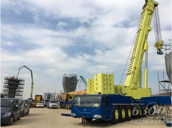 中聯(lián)重科設(shè)備在港珠澳大橋施工現(xiàn)場