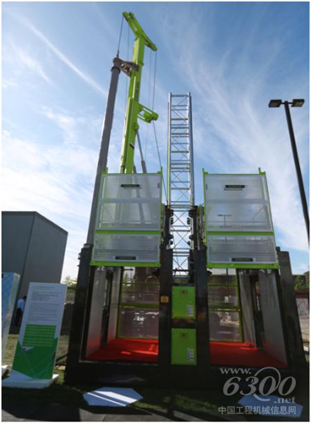 中聯(lián)重科安全環(huán)保的施工升降機(jī)