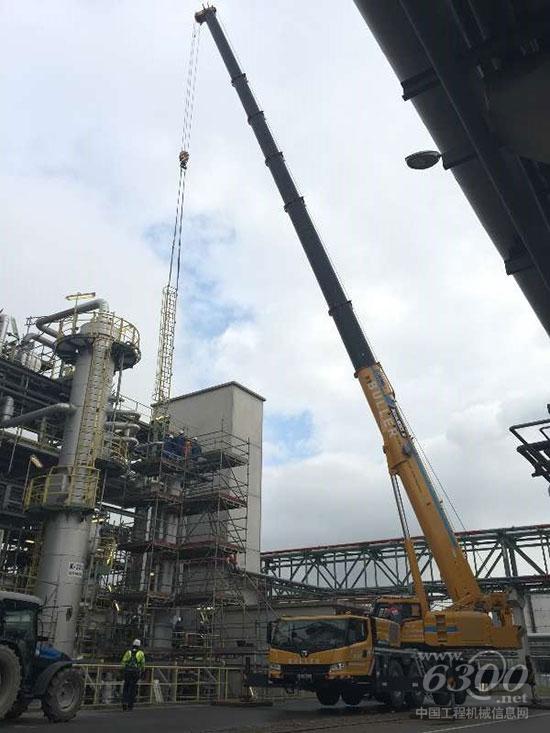 徐工XCA100_E主管網(wǎng)閥門維修吊裝作業(yè)—德國(guó)Chempark Marl