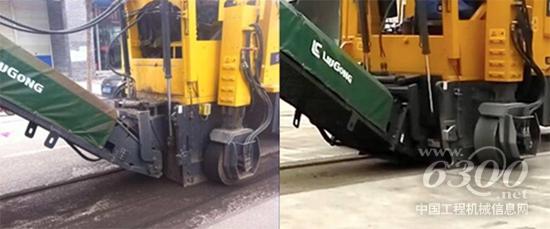 柳工CLG5100-2銑刨瀝青路面(左)和銑刨水泥路面(右)圖