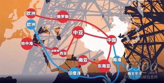 圖:卡特彼勒在“一帶一路”沿線地區(qū)的項目軌跡