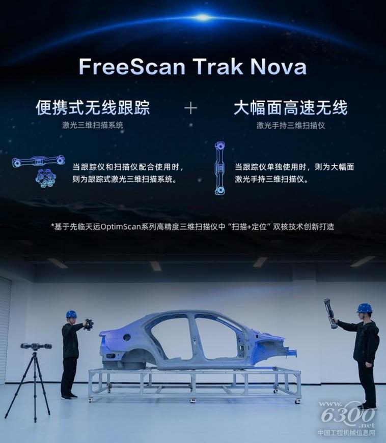 便攜跟蹤+大幅面手持激光！先臨三維推出雙核無線跟蹤激光三維掃描系統(tǒng)