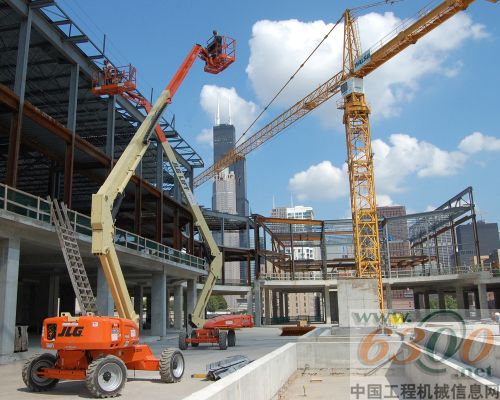 捷爾杰E600電動臂式高空作業(yè)平臺傲立環(huán)保前沿